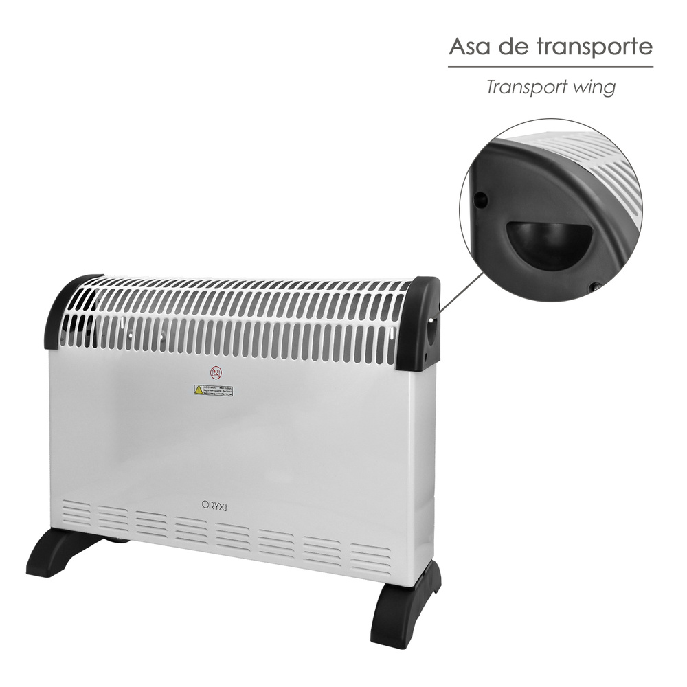 Termoconvector De Suelo Potencia de 750 / 1250 / 2000 Watt. conexion